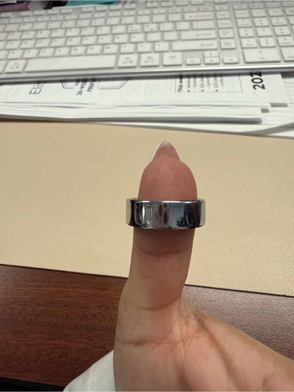 Silver Oura Ring Sz 9